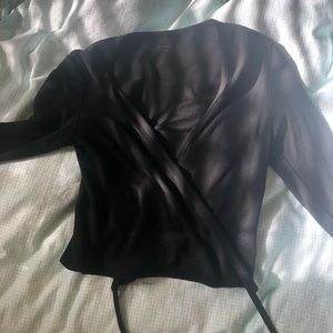 Brandy long sleeve wrap top